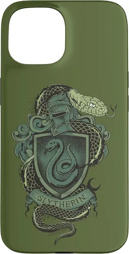 Vista 6 de Funda con escudo de serpiente Slytherin para iPhone 16 Harry Potter