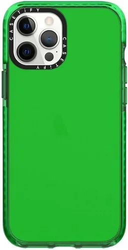 Vista 7 de CASETiFY Impact - Funda para iPhone 12 Pro Max, color negro transparente