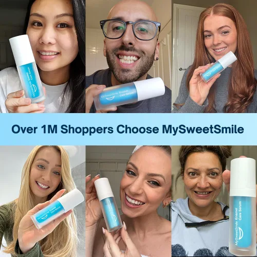 Vista 3 de MySweetSmile Sérum para el cuidado del esmalte – Fórmula de hidroxiapatita – Detiene los dientes sensibles y repara el esmalte dental – Aprobado por