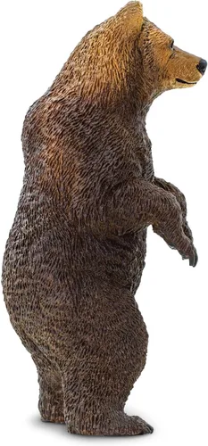 Vista 5 de Safari Ltd. Figura de oso Grizzly – Figura de modelo realista de 4.2 pulgadas pintada a mano, divertido juguete educativo para niños, niñas y niños
