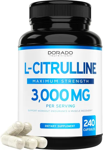 Vista 9 de L Citrulina - Suplementos en polvo (0.11 onzas), soporte para L arginina y óxido nítrico, suplementos de L-citrulina para hombres y mujeres