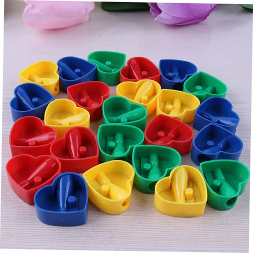 Vista 5 de STOBOK Sacapuntas de lápiz de 60 piezas, sacapuntas de un solo agujero, herramientas para niños, divertido estudio de animales, sacapuntas