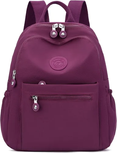 Vista 56 de Tanweibago Mini mochilas de nailon para mujer, mochilas pequeñas de 11L para mujer, mochila ligera casual para mujer, mochila de viaje de compras
