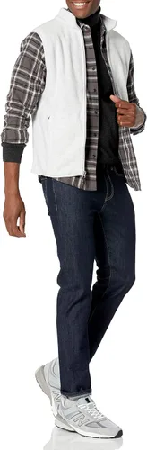 Vista 5 de Tienda Essentials Men's Full-Zip Polar Fleece Vest (Available in Big & Tall)
