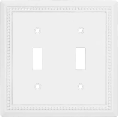 Vista 33 de Henne Bery Sunken Pearls - placa decorativa de pared, placa decorativa de pared, tapa de salida de la placa del interruptor, aleación de zinc sólida