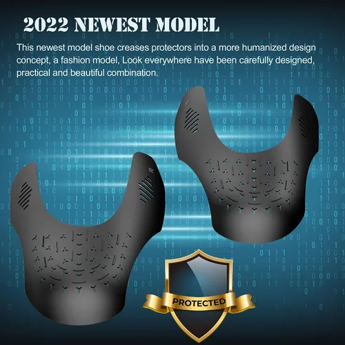 Vista 3 de TUPEED 6 pares de protectores de dedos de zapatos, protectores antiarrugas para Air Jordan Air Force, 2022 nuevos tapones para arrugas de zapatos