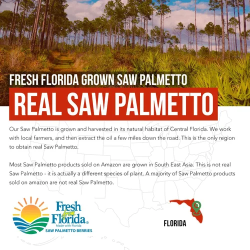 Vista 6 de Extracto de Saw Palmetto – Potencia 10X, Fuerza de Grado Farmacéutico – Más Aceite de Semilla de Calabaza – Apoya la Salud de la Próstata, Alivia