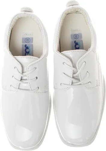 Vista 5 de Josmo Zapatos de vestir para niños Zapatos clásicos Oxford de vestir casuales con cordones Negro (bebéniño pequeño 7-13niño grande 1-6)