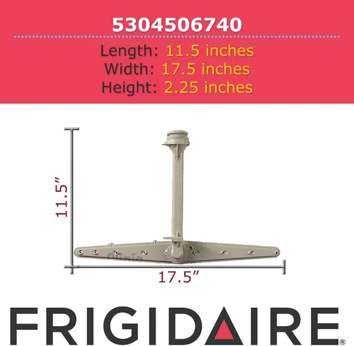 Vista 3 de Frigidaire 5304506740 Brazo de pulverización central para lavavajillas, color gris