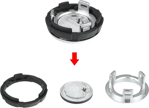 Vista 5 de X AUTOHAUX Pomo de control de calefactor HVAC A/C Interruptor de control de aire acondicionado Botón de perilla 61319393931 apto para BMW 5 6 7