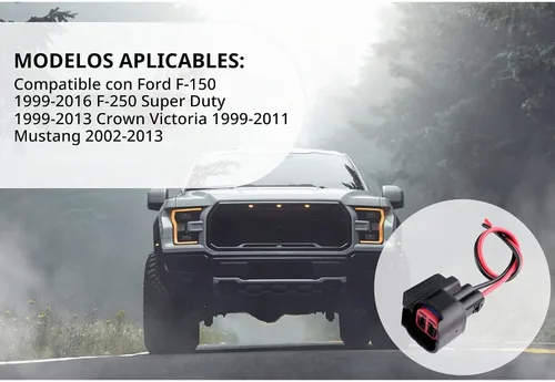Vista 7 de 2 conectores de inyectores de combustible EV6, conector indispensable para reemplazo de inyector de combustible, conector de inyector de combustible