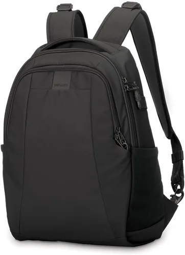 Vista 4 de Pacsafe Metrosafe LS350 - Mochila antirrobo para laptop de 15 litros, Negro, talla única , Pacsafe Metrosafe Ls350 - Mochila de viaje antirrobo