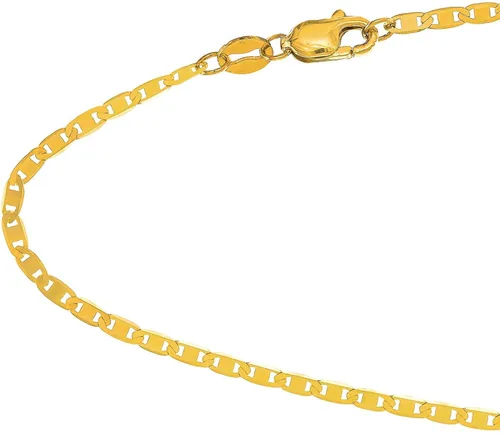 Vista 2 de JewelStop - Cadena de oro amarillo macizo de 10 quilates (0.067in), color amarillo