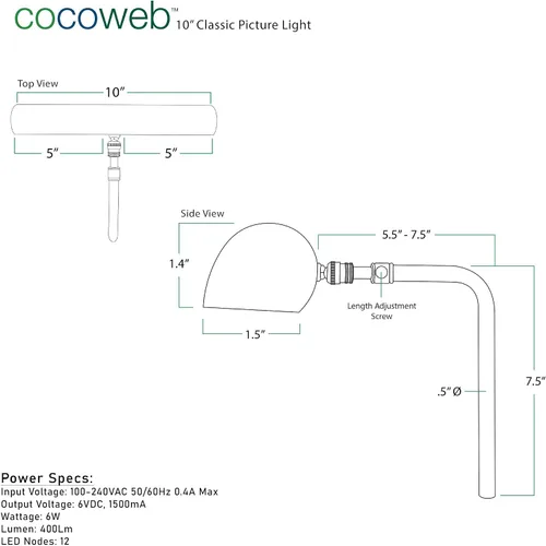 Vista 2 de Variación ALEDV de conector Bronce (mahogany bronze)