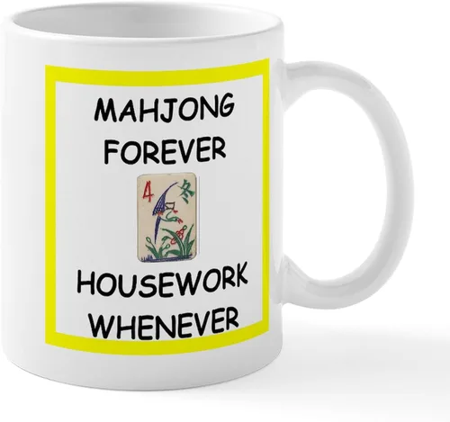 Vista 50 de CafePress Dragon Lady Mah Jongg Taza de café de cerámica (11 oz)