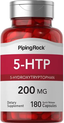 Vista 8 de Piping Rock Suplemento 5-HTP 200 mg 90 Cápsulas 5-Hidroxitriptófano de extracto de Griffonia Simplicifolia Sin OMG, sin gluten