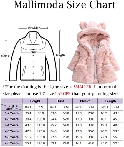 Vista 3 de Mallimoda - Chaqueta de forro polar con capucha para niñas