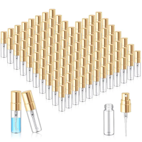 Vista 21 de Zhehao 1 mini botellas de spray de 0.2 fl oz de vidrio transparente para perfume, atomizador de perfume de niebla fina, portátil, recipientes vacíos