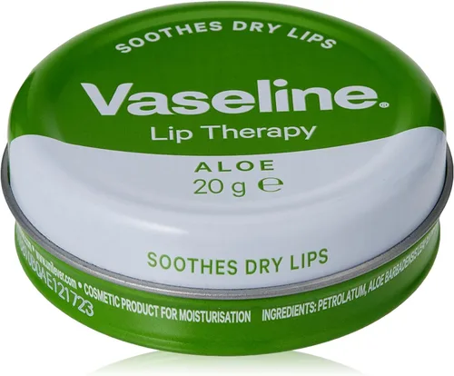 Vista 19 de Vaseline Lip Therapy lata de Bálsamo de Labios, 0,6 onzas (2 unidades)., paquete de de 1, Aloe Vera
