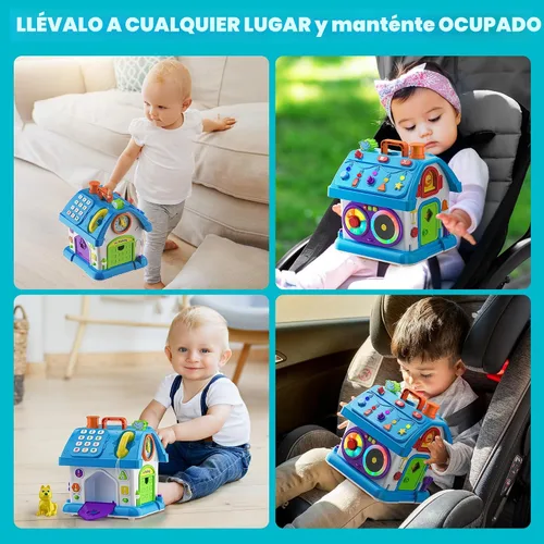 Vista 6 de Hurdaos Juguetes Montessori para bebés de 1 año. Regalos para niños y niñas, primer cumpleaños para niños y niñas de un año, primer regalo, juguete