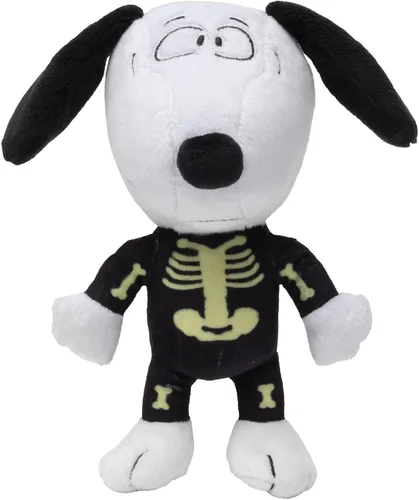 Vista 2 de JINX Snoopy coleccionable oficial de Peanuts, excelente juguete de peluche para niños pequeños y preescolar, esqueleto de rayos X