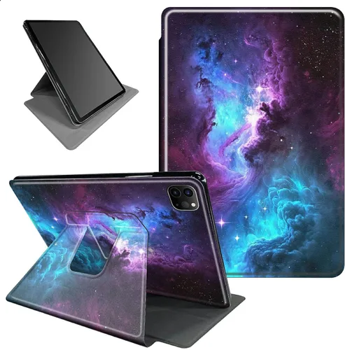 Vista 34 de Funda para iPad mini 6 para iPad mini 6ª generación 8.3 pulgadas 2021 360 grados giratorio soporte ligero protector inteligente cubierta