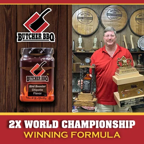 Vista 3 de Butcher BBQ Potenciador de aves de pollo chipotle de 12 oz