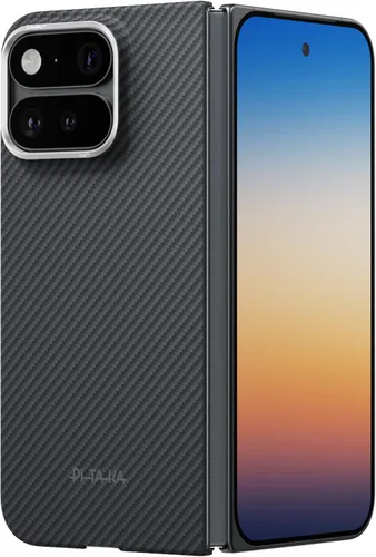 Vista 12 de pitaka Funda Ultra Slim para Pixel 11 Pro XL con sensación sin funda, color Negro Gris (Sarga)