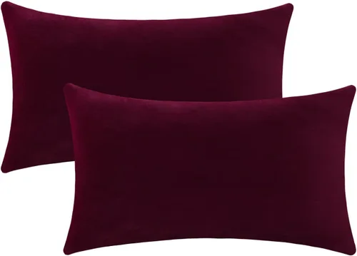 Vista 59 de Jeneoo Juego de 2 fundas decorativas para cojines de terciopelo suave y cómodo, funda sólida para cojín de sofá, decoración
