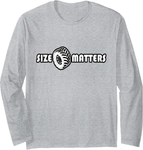 Vista 3 de Size Matters Shirt Tire Car Guy shirt Off Road Long Sleeve T-Shirt