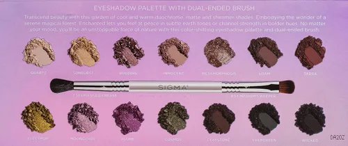 Vista 3 de SIGMA Beauty Paleta de sombras de ojos encantadas para mujer, 1 unidad, sombra de ojos
