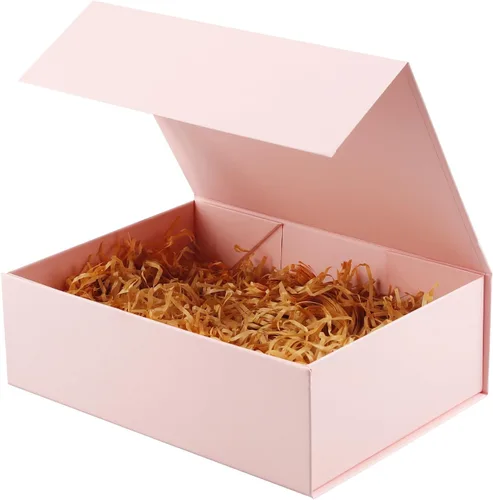 Vista 9 de Rsgift Paquete de 3 cajas de regalo de 18 x 15 x 6.1 pulgadas, cajas de regalo de colores surtidos con tapas, cajas plegables para propuestas