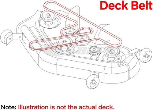 Vista 2 de for Cub Cadet Series Lawn Tractor XT2-SLX50 EFI XT1-GT50 KH 2015-19 Deck Belt Model KVTR-18223