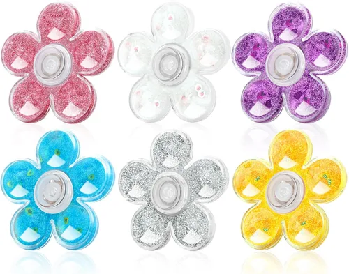 Vista 8 de ATESSON Paquete de 5 Fidget Spinner Metal Fidget Spinners Juguetes para 2-Multicolor