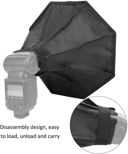 Vista 4 de Flash Softbox, 11.8x11.8 in plegable Speedlight Softbox difusor cubierta universal para para cámara réflex digital