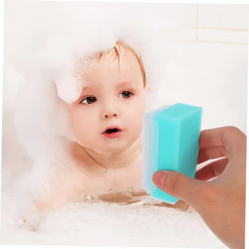 Vista 3 de 2 cepillos sensoriales de masaje terapéutico para niños, niñas y adultos, material de esponja seguro para calmar experiencias sensoriales y rutina