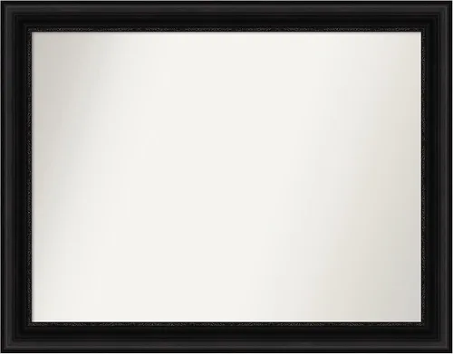 Vista 642 de Amanti Art Espejo personalizado, espejo de baño negro puente, espejo de pared o espejo de tocador de baño sobre el fregadero (26 x 26 pulgadas)