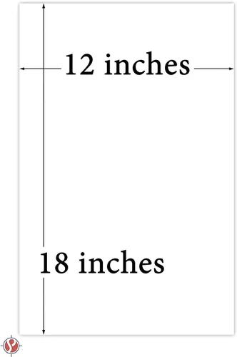 Vista 7 de Cartulina grande blanca en blanco de 12 x 18 pulgadas, papel grueso de peso medio de 65 libras (6.21 oz/m²), 50 hojas por paquete
