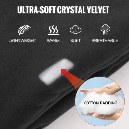 Vista 2 de Almohadilla térmica para el cuello Bufanda térmica para aliviar el dolor, envoltura térmica con banco de energía de 5000mAh, soporte térmico Negro