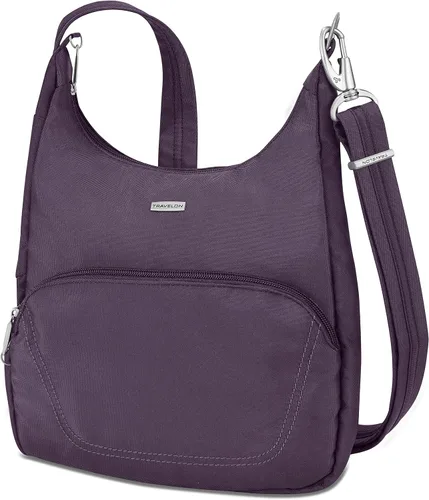 Vista 15 de Travelon Bolsa de mensajero esencial clásica antirrobo Negro