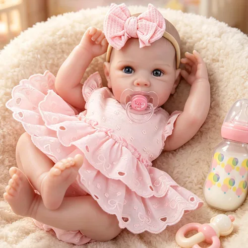 Vista 14 de Milidool Muñecas de bebé recién nacidas realistas de 20 pulgadas con cuerpo posable, muñecas de bebé de la vida real con accesorios para niñas