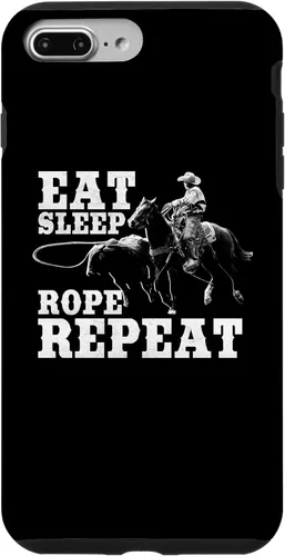 Vista 12 de Team Roping Funny Rodeo Cowboy Cowgirl Horse Riding Roper Case for iPhone 17