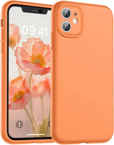 Vista 196 de SUPFINE - Funda diseñada para iPhone 12, silicona líquida premium con [forro de microfibra suave antiarañazos][protección de cámara mejorada], funda
