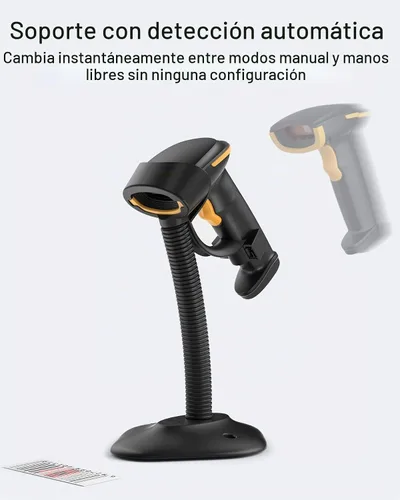 Vista 9 de Inateck Escáner de Código de Barras 2D con Soporte Inteligente, Escáner de Código QR Inalámbrico, Escáner de Mano con APP y SDK, Imagen 2D