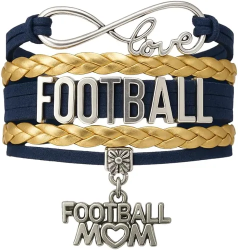 Vista 12 de Sportybella Pulsera de fútbol para mamá, pulsera de fútbol para mamá, pulsera de fútbol para madres de fútbol americano