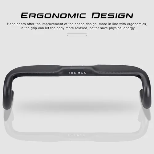 Vista 5 de Manillares de carbono para bicicleta de carretera Alfa Pasca Aero Bars para manillar de bicicleta de carretera, manillares de mango de caída