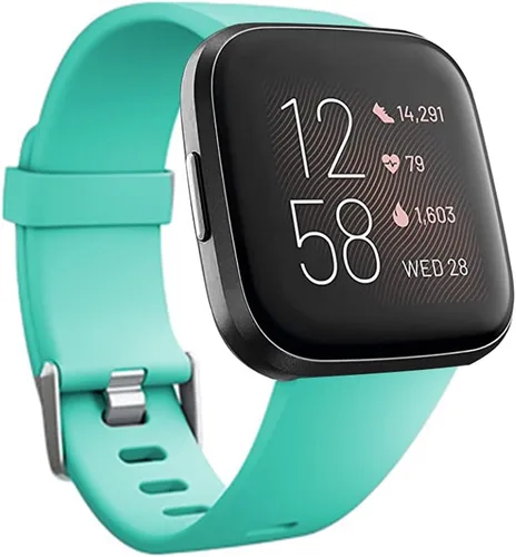 Vista 18 de Bandas de repuesto compatibles con Fitbit Versa/Versa 2 / Versa Lite, correa ajustable de silicona para accesorios clásicos, correas de fitness