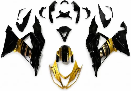 Vista 37 de Carenado negro brillante para Kawasaki Ninja 2013-2018 ZX6R 636 001 Negro Brillante
