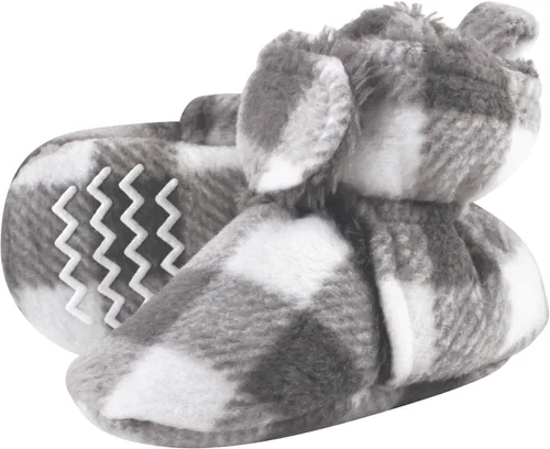 Vista 3 de Hudson Baby Botines unisex de forro polar y sherpa sintético para bebé Oso