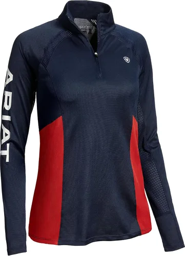 Vista 2 de ARIAT Sunstopper 20 - Camiseta de capa base con cremallera de 14 para mujer